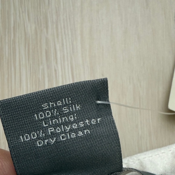 Ann Taylor Silk Tiered Cream Mini Skirt - Picture 3 of 8